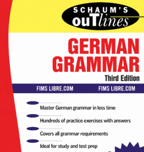 Schaum's Outline German Grammar Third Edition book cover