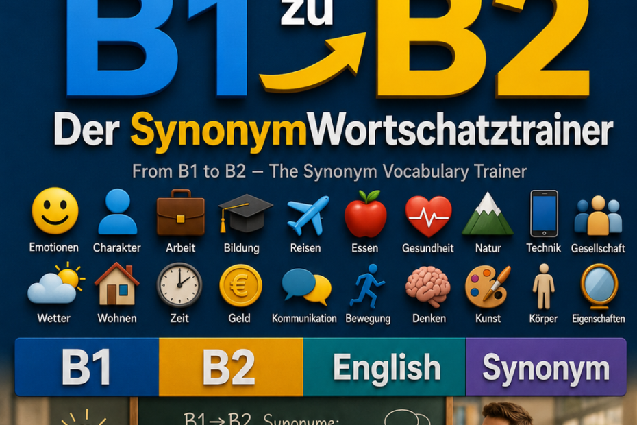 (From B1 to B2 – The Synonym Vocabulary Trainer) Book-Cover