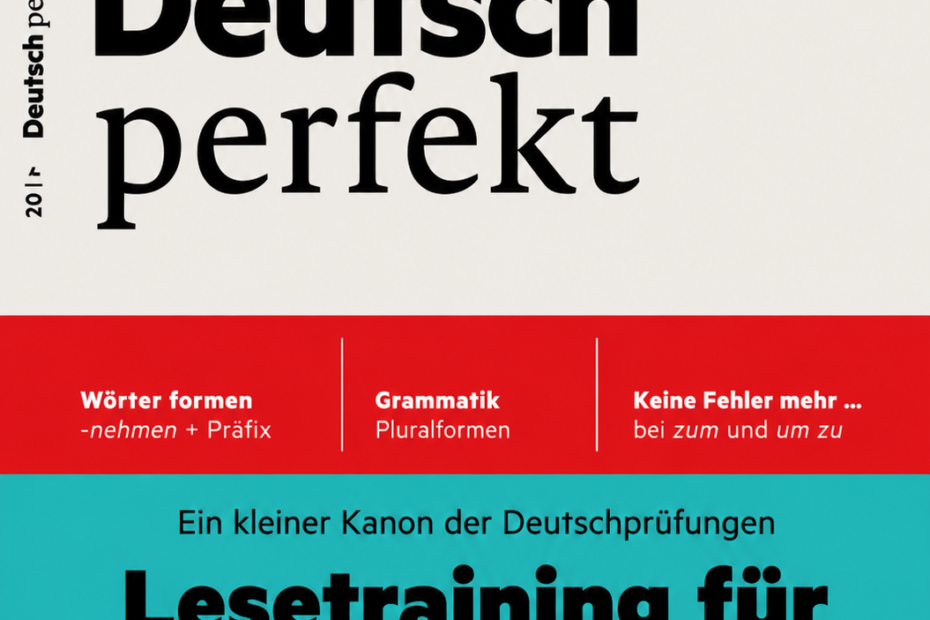 Deutsch Perfekt Plus Lesetraining Fur A2 B2 Book-Cover