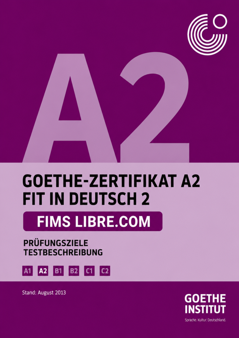 Goethe Zertifikat A2 Fit In Deutsch 2 Cover